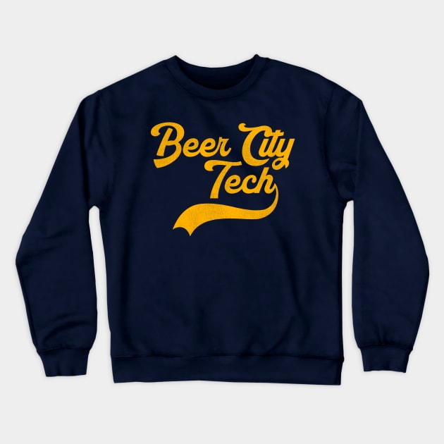 Beer City Tech Crewneck Sweatshirt by darklordpug